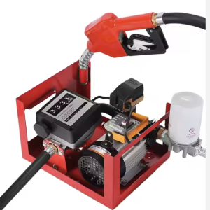 Factory Outlet Portable Fuel Pump 220V Pressure Start-Stop Fuel Diesel Pump Set With Mechanical Flow Meter Self-Sealing Gun